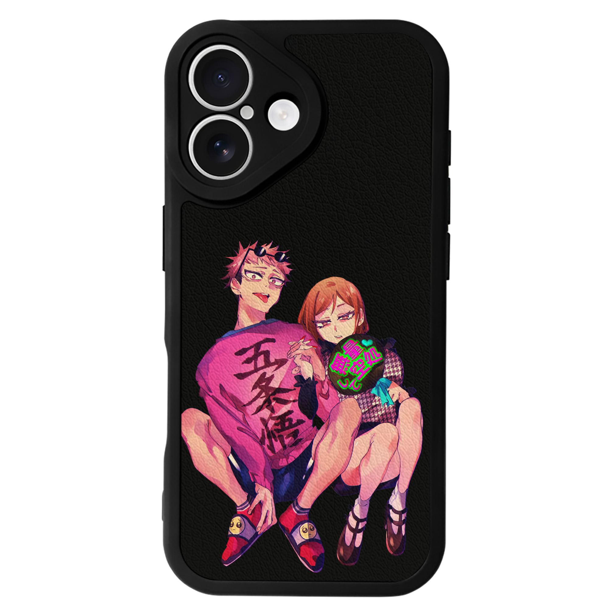 （画像用） 呪術廻戦 Jujutsu Kaisen 【iPhone 16シリーズ対応】シリコンスマホケース（レザー調） 材質：シリコン